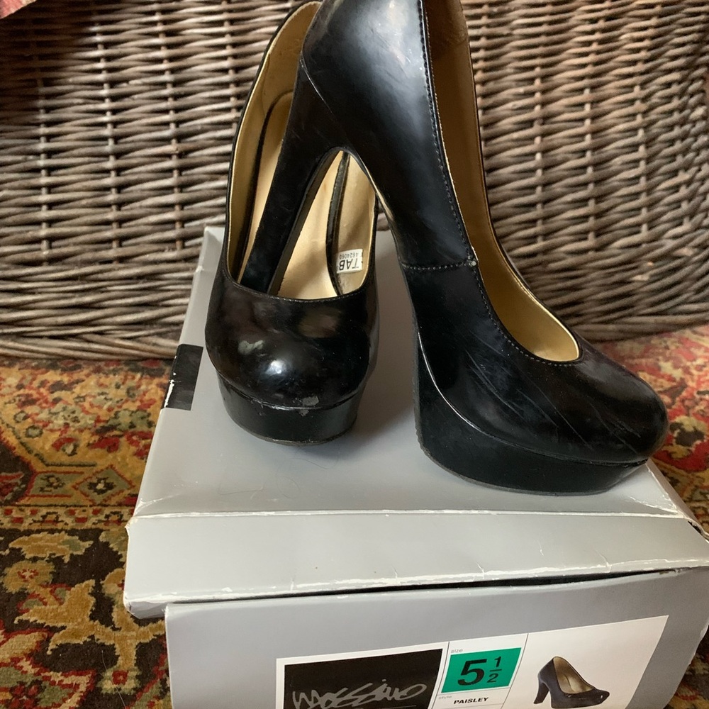 Mossimo Supply Co. Black Platform Pump Heels